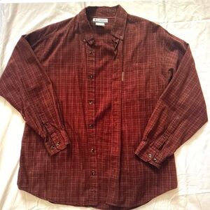 Burgundy and Brown Shirt